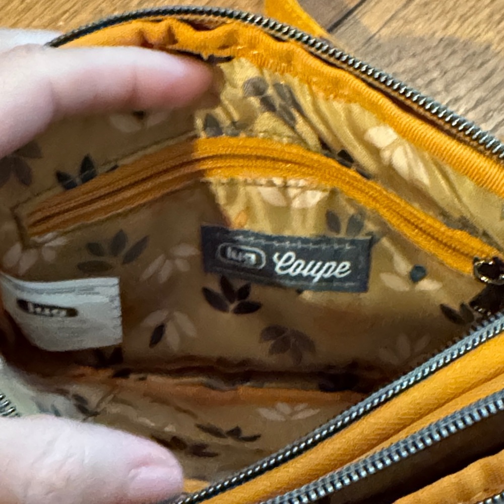 Lug Quilted Crossbody Bag in Mustard Yellow - Picture 3 of 5